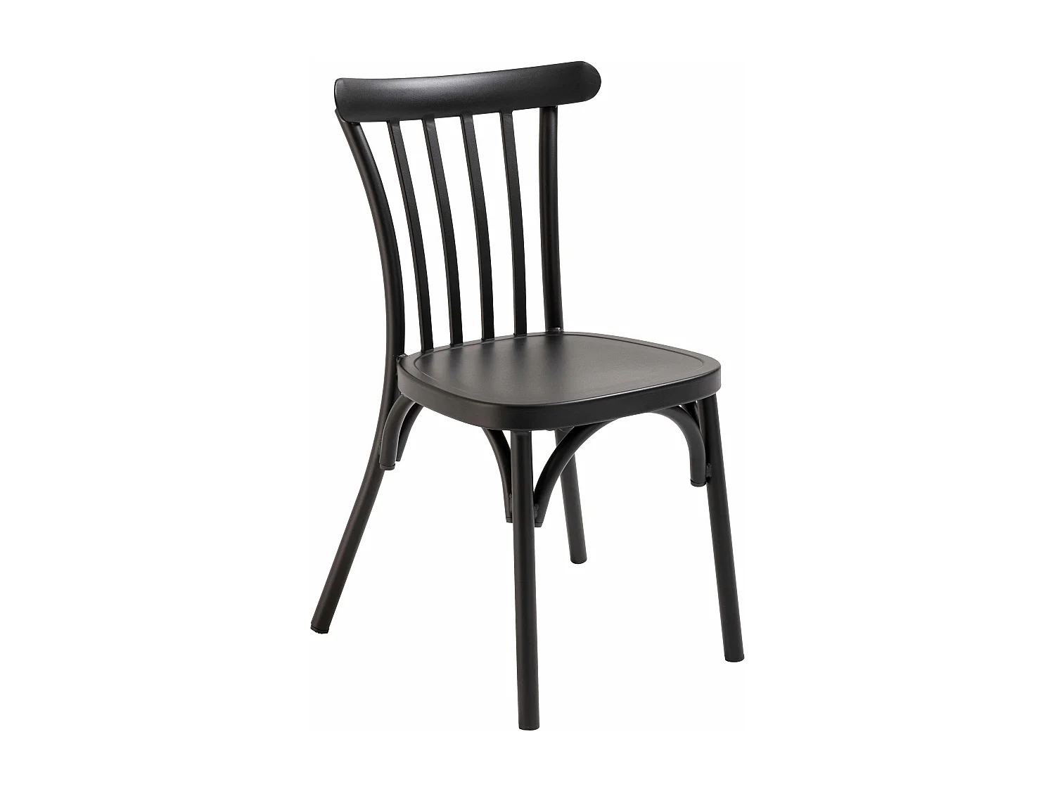 Chaise de terrasse en aluminium noire