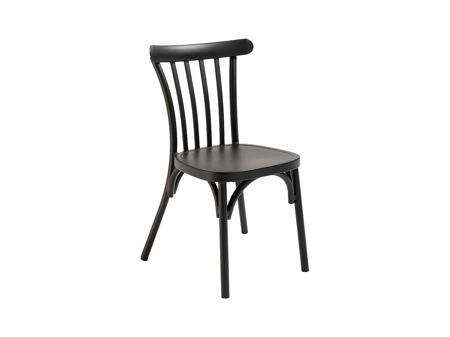 Chaise de terrasse en aluminium noire