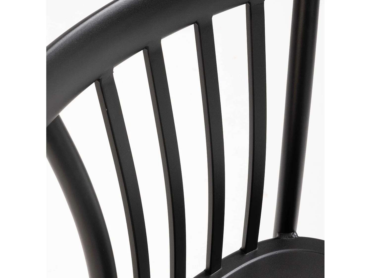 Chaise de terrasse en aluminium noire