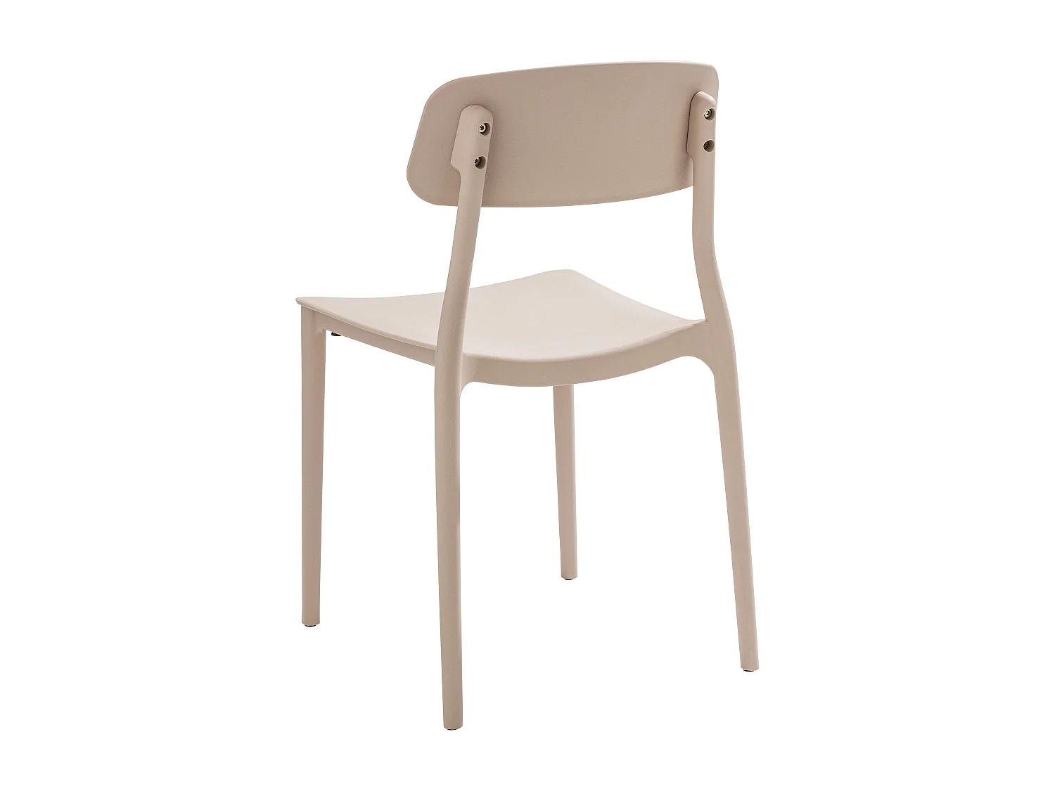 Lot de deux chaises en polypropylène rose