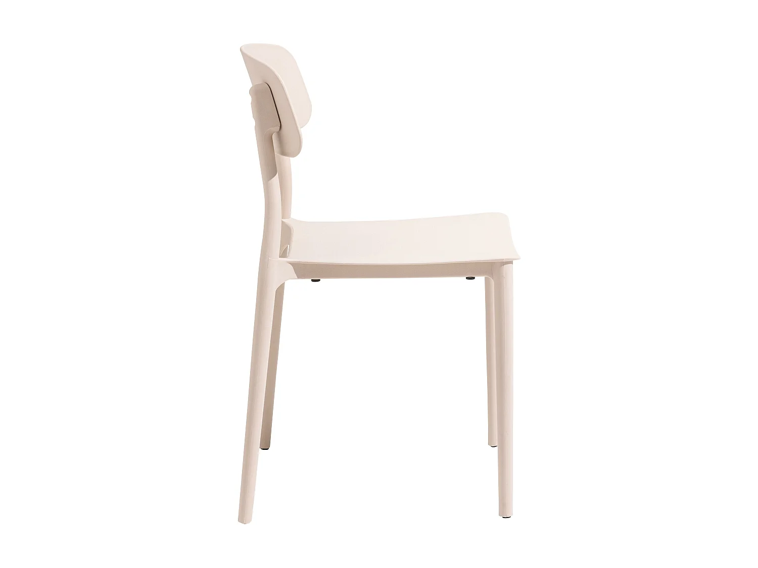 Lot de deux chaises en polypropylène rose