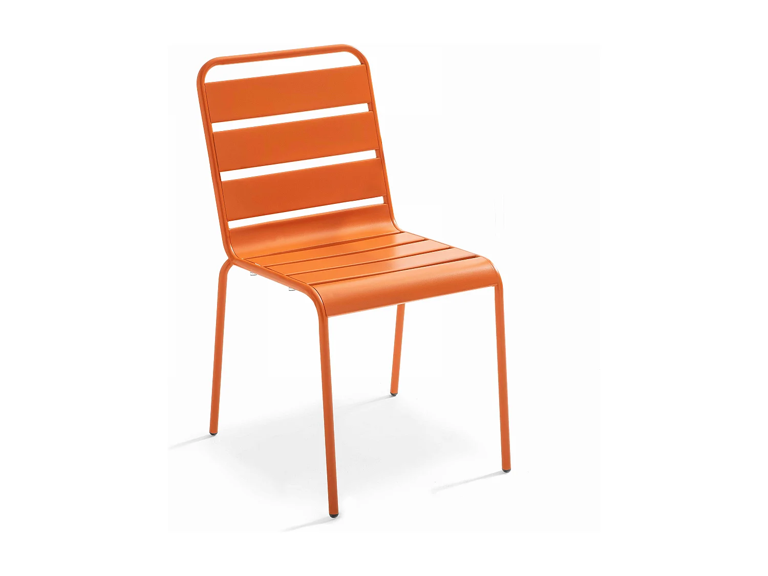 Chaise de jardin en métal orange - Palavas