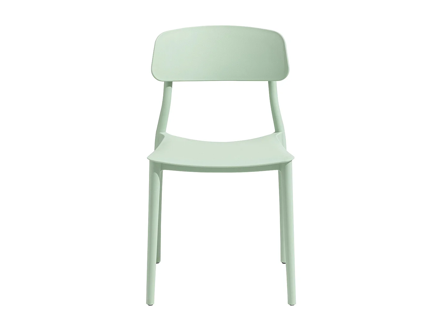 Lot de deux chaises en polypropylène vert menthe