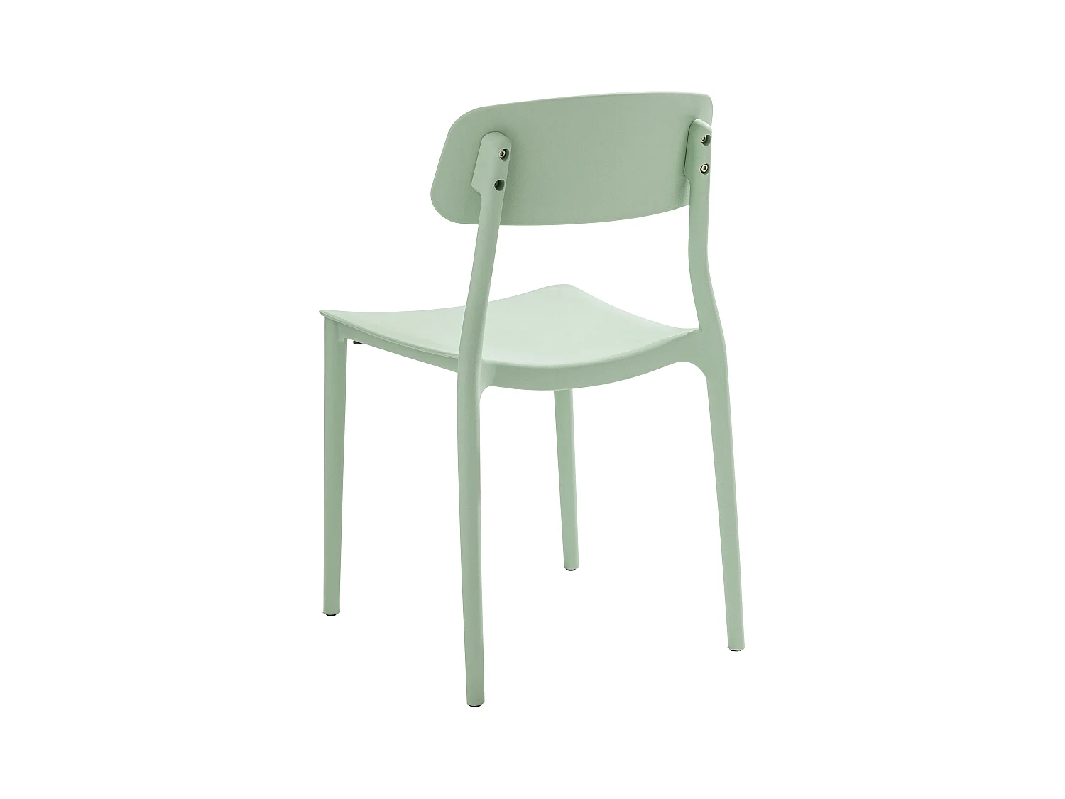 Lote de dos sillas de polipropileno verde menta