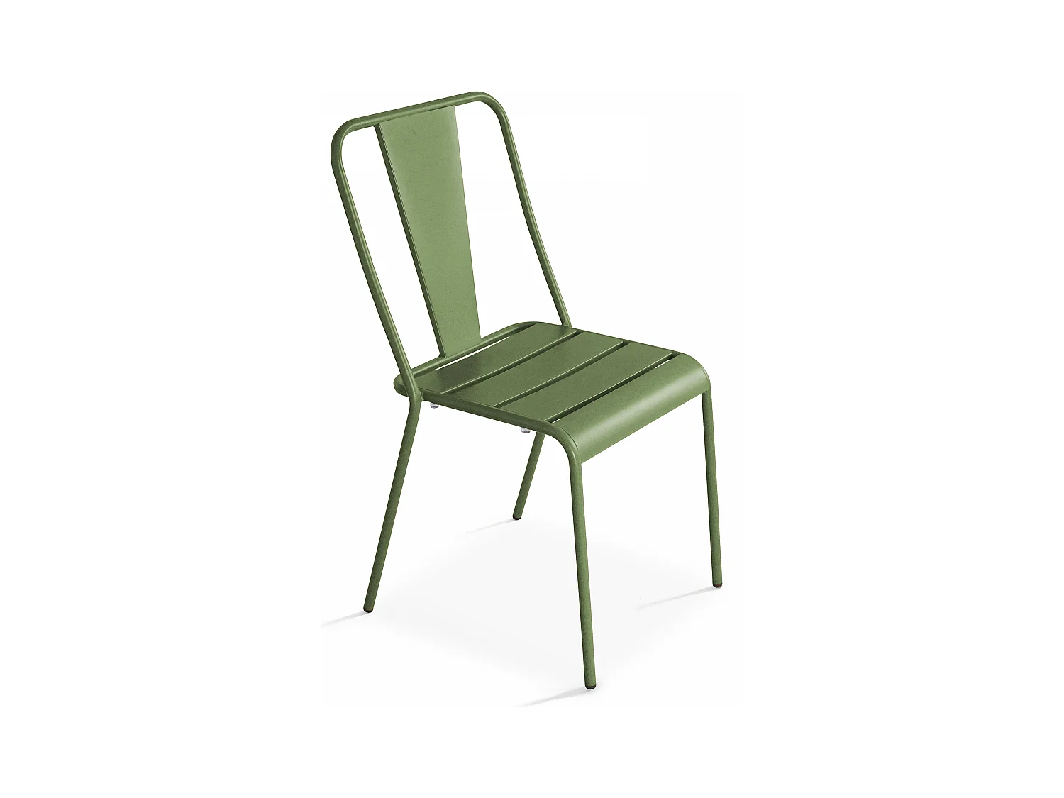 Chaise de jardin en métal vert cactus