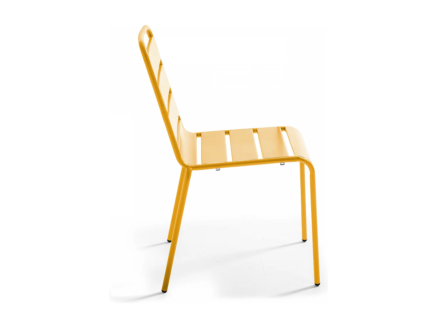 Chaise de jardin en métal jaune - Palavas