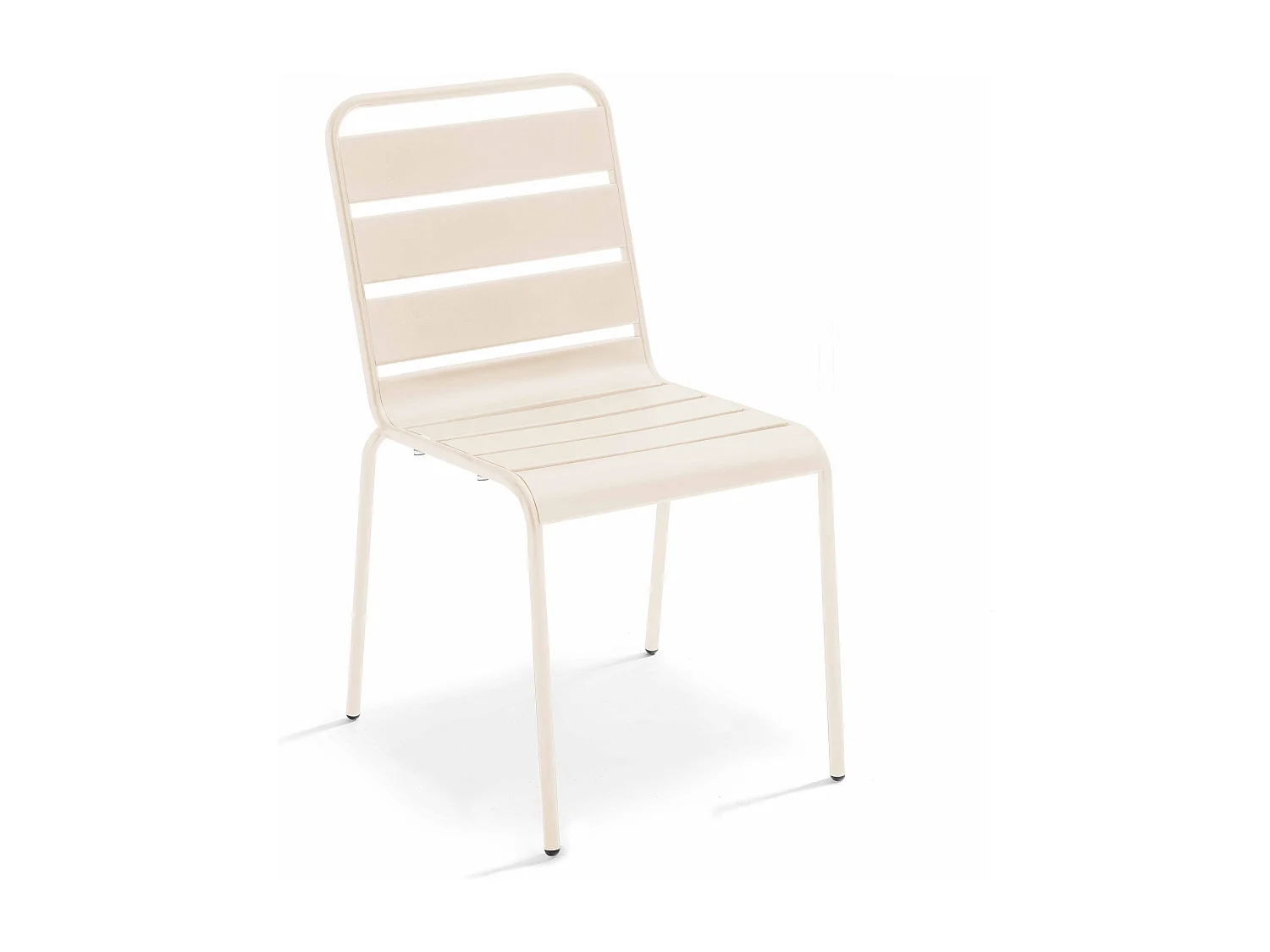 Chaise de jardin en métal ivoire - Palavas
