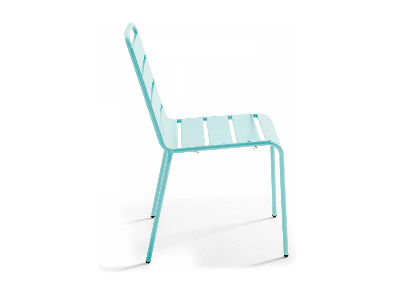 Chaise de jardin en métal turquoise - Palavas