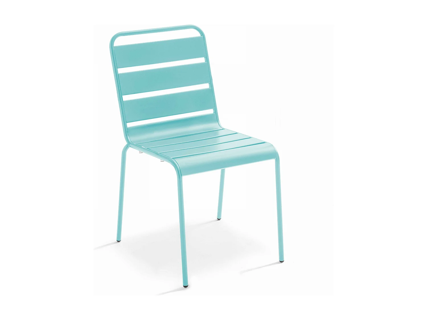 Chaise de jardin en métal turquoise - Palavas