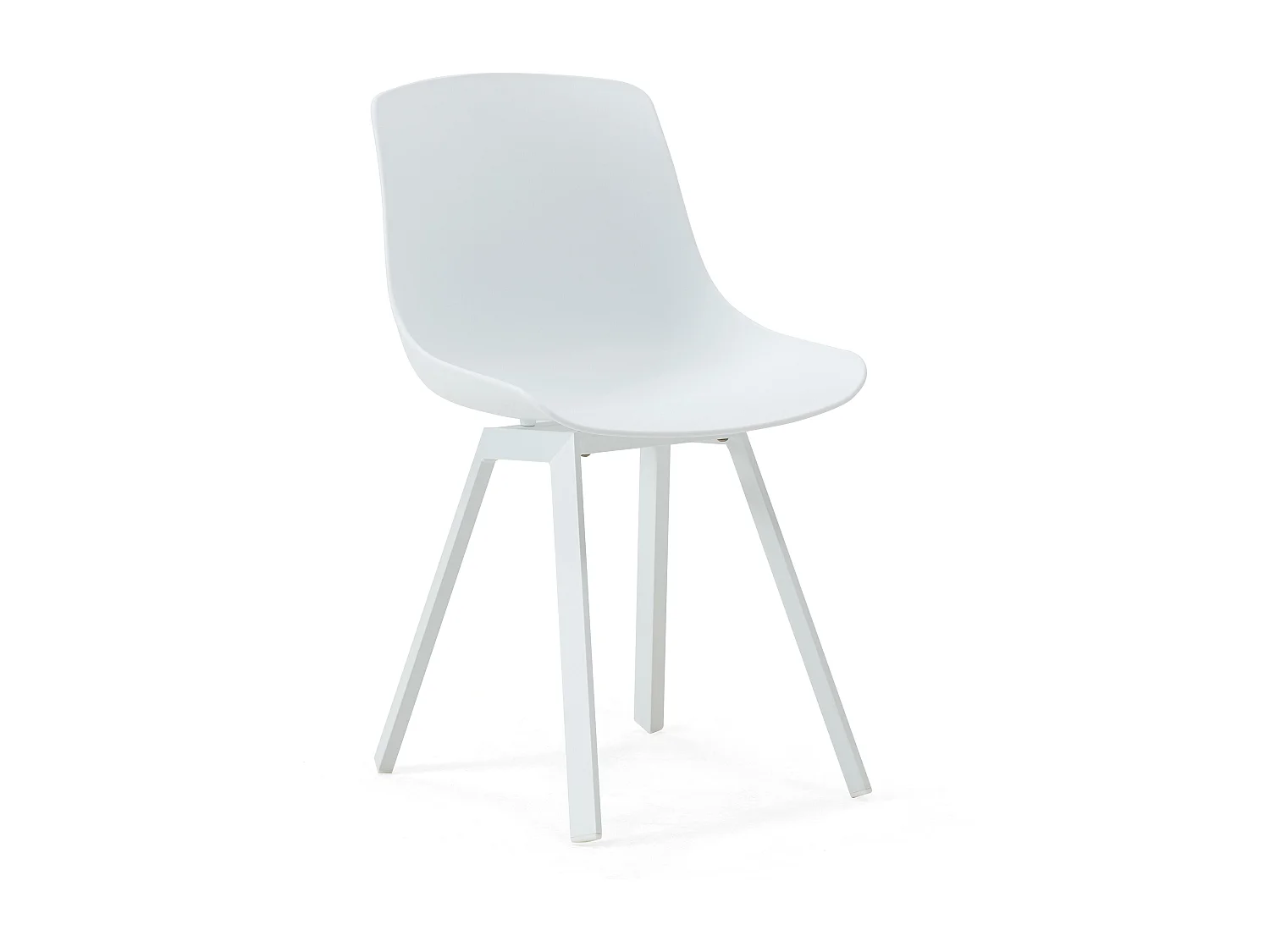 Lot de 4 chaises d'extérieur blanc