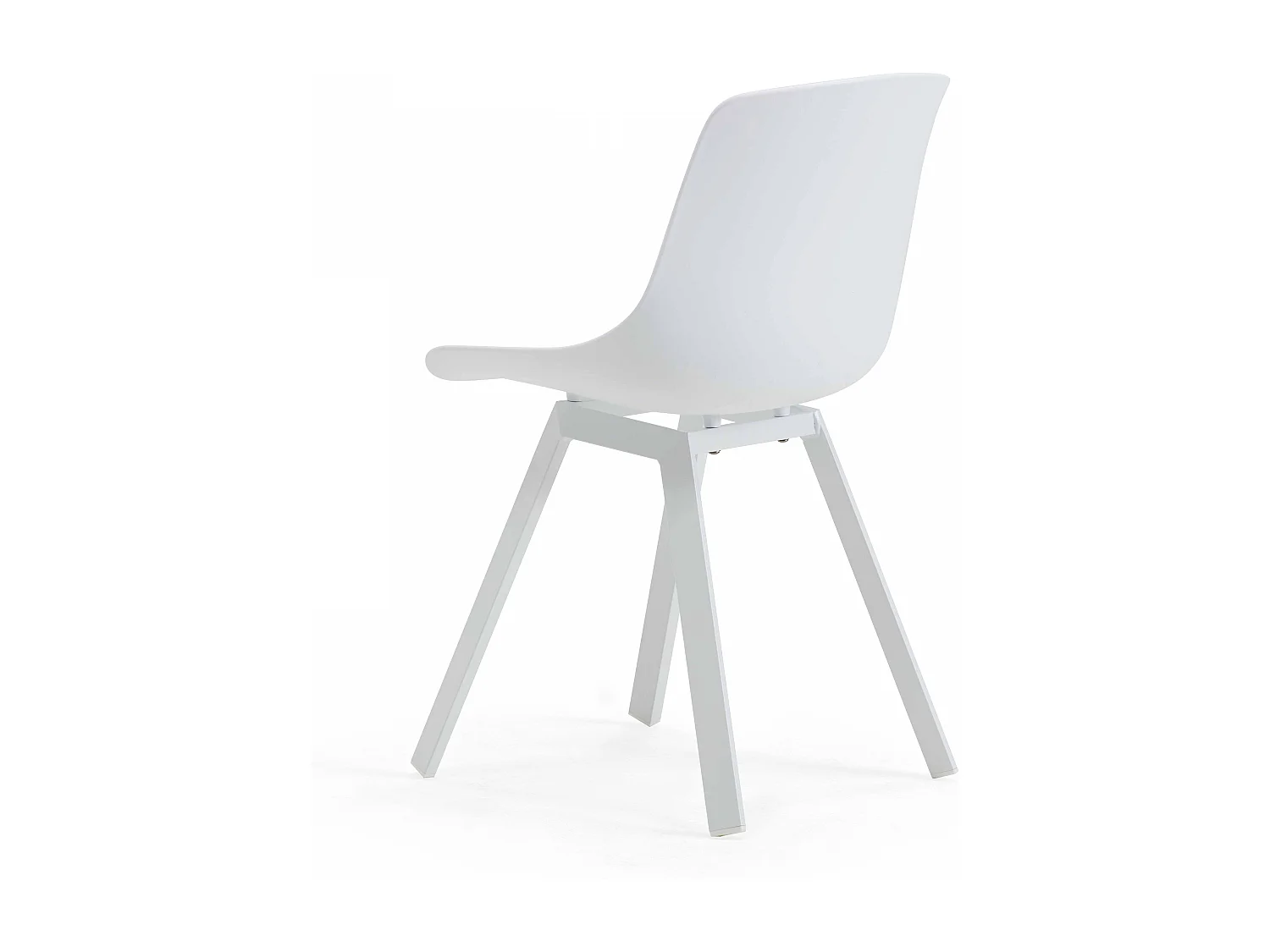Lot de 4 chaises d'extérieur blanc