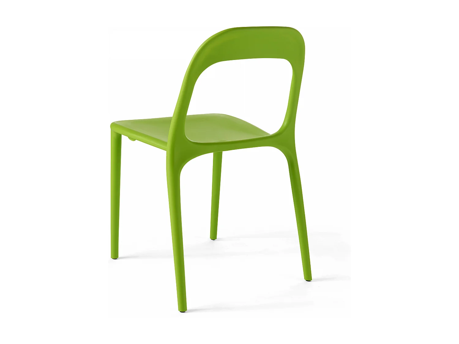 Lot de 4 chaises en plastique vert