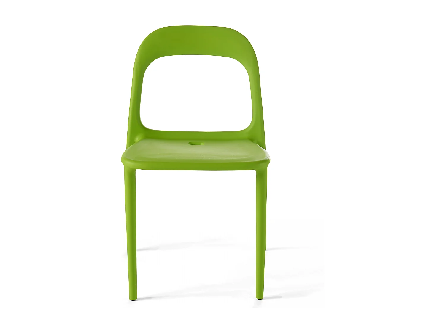 Lot de 4 chaises en plastique vert