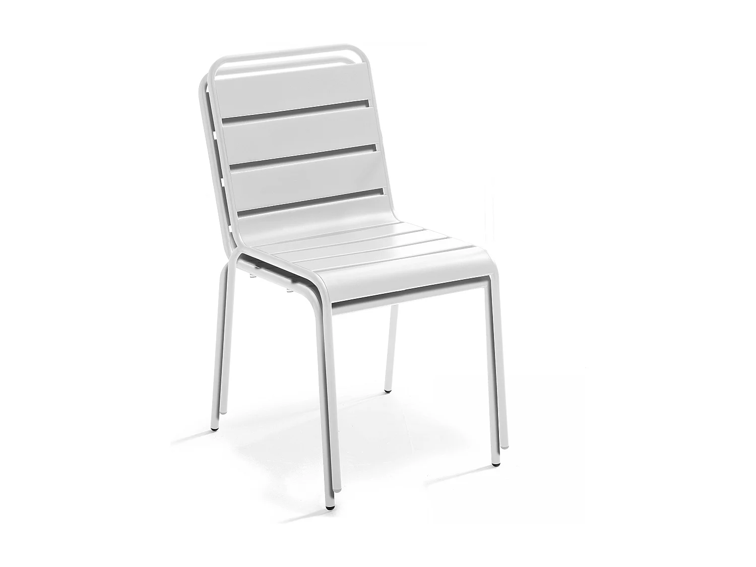 Chaise de jardin en métal blanc - Palavas