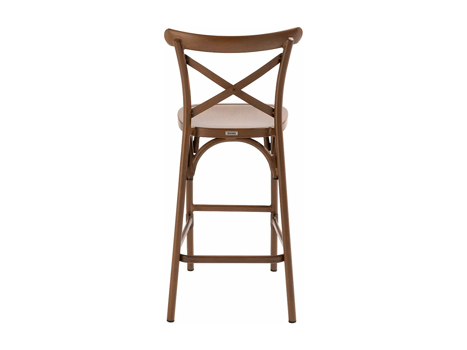 Chaise haute de terrasse bois en aluminium