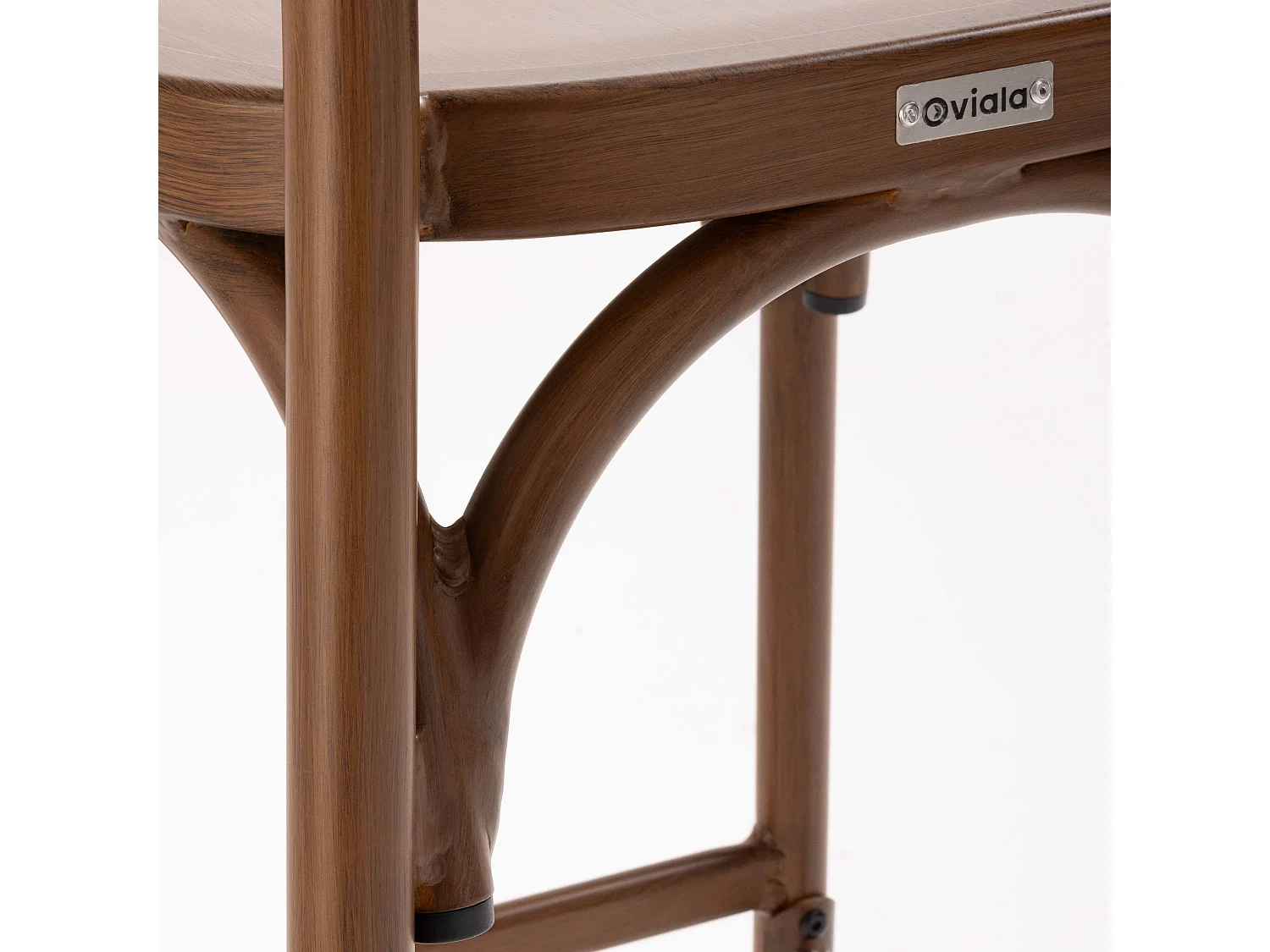 Chaise haute de terrasse bois en aluminium