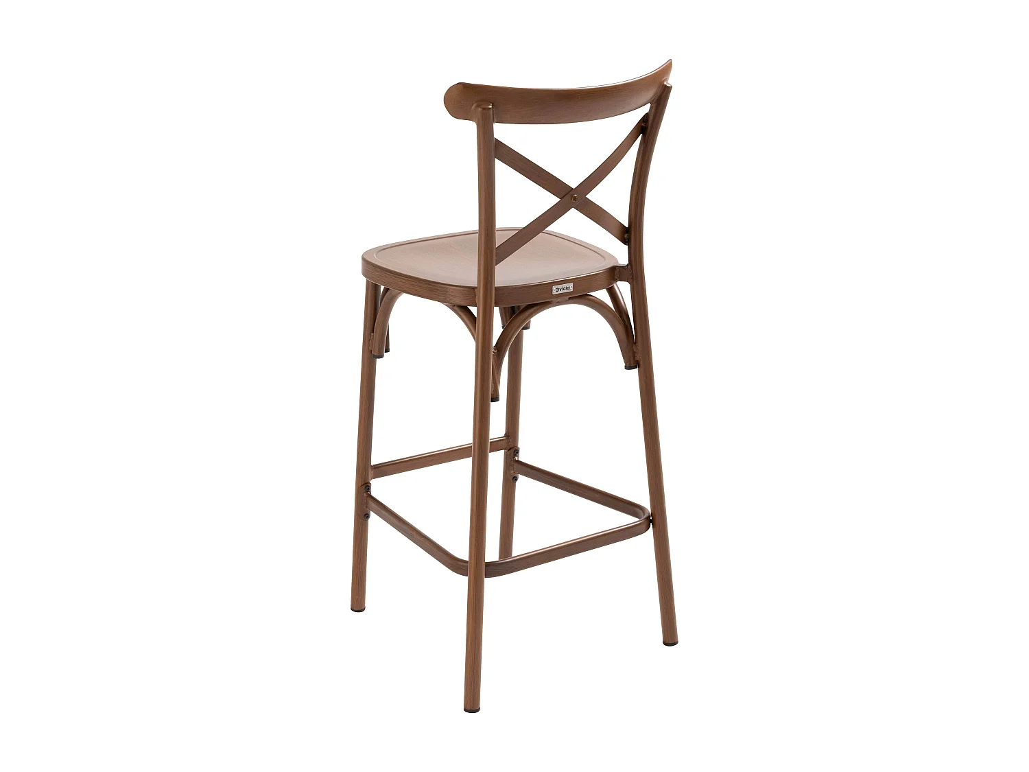 Chaise haute de terrasse bois en aluminium