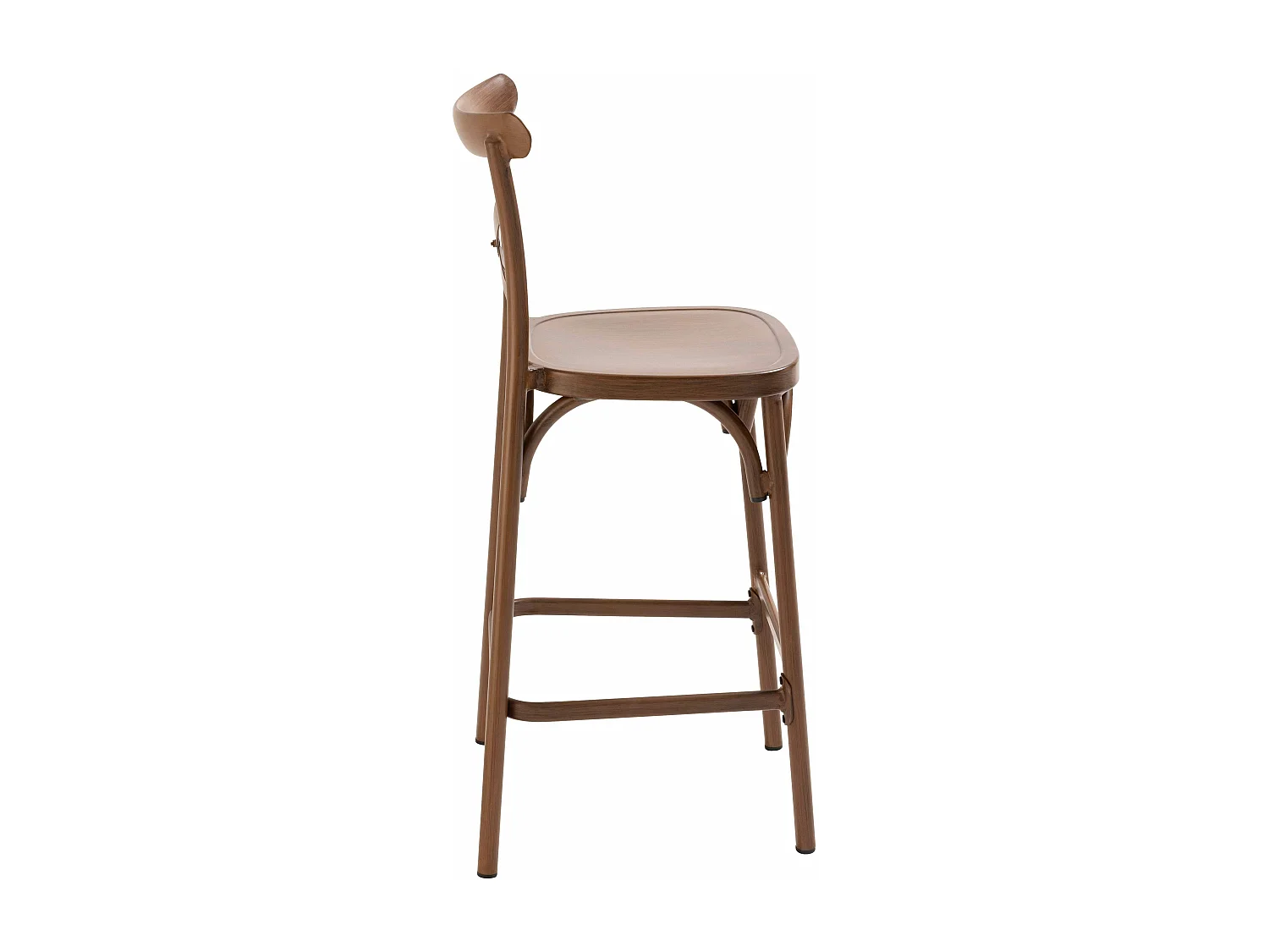 Chaise haute de terrasse bois en aluminium