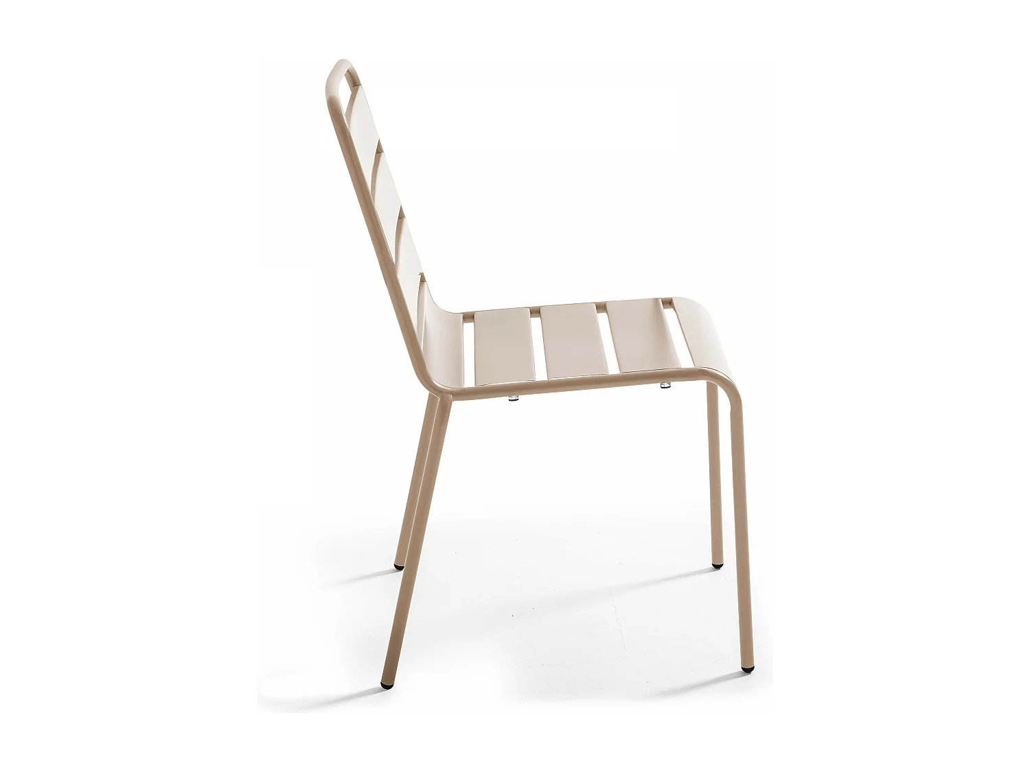 Chaise de jardin en métal taupe - Palavas