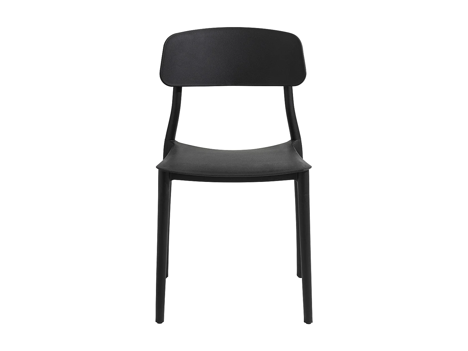 Lot de deux chaises en polypropylène noir