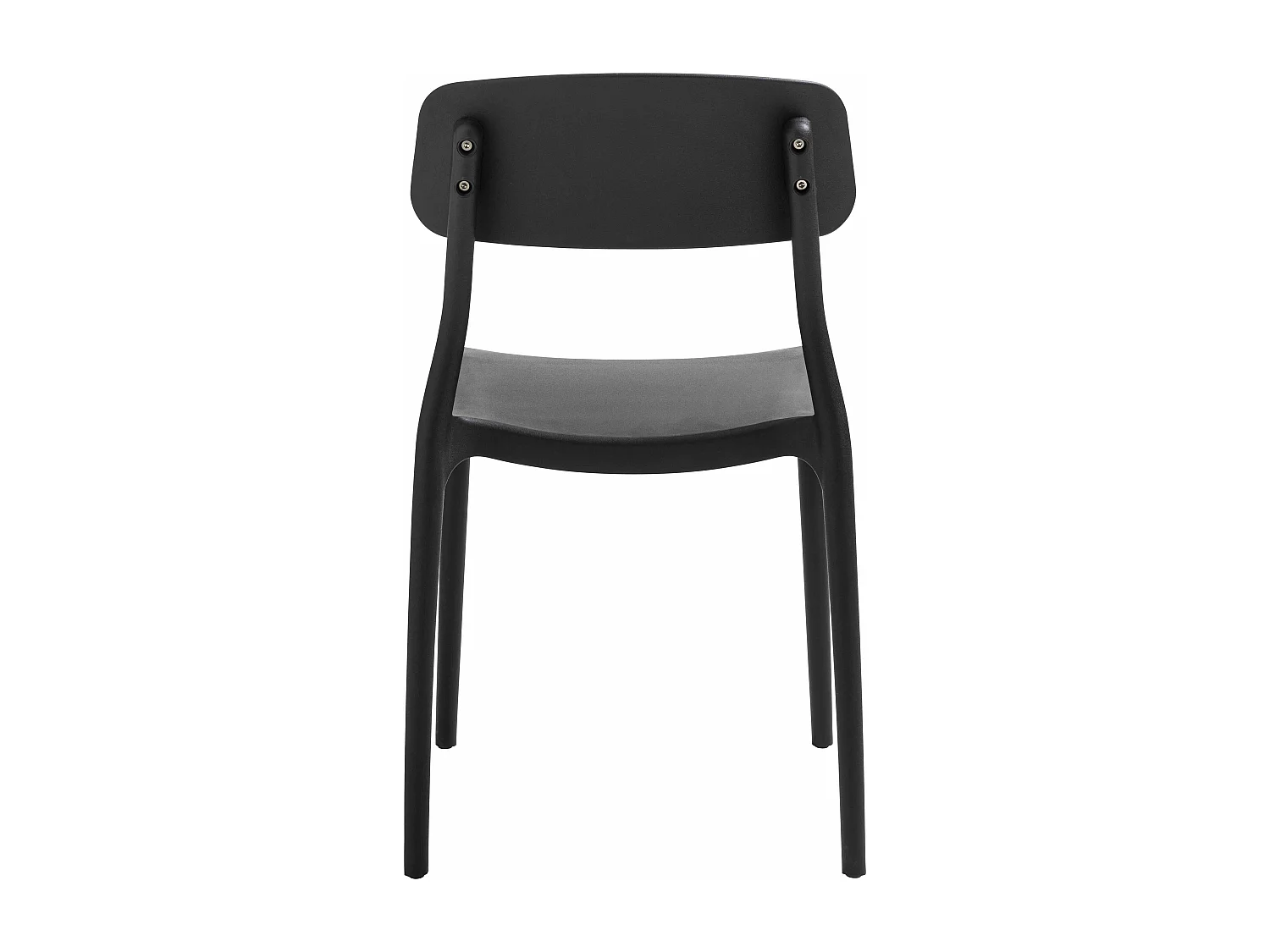 Lot de deux chaises en polypropylène noir