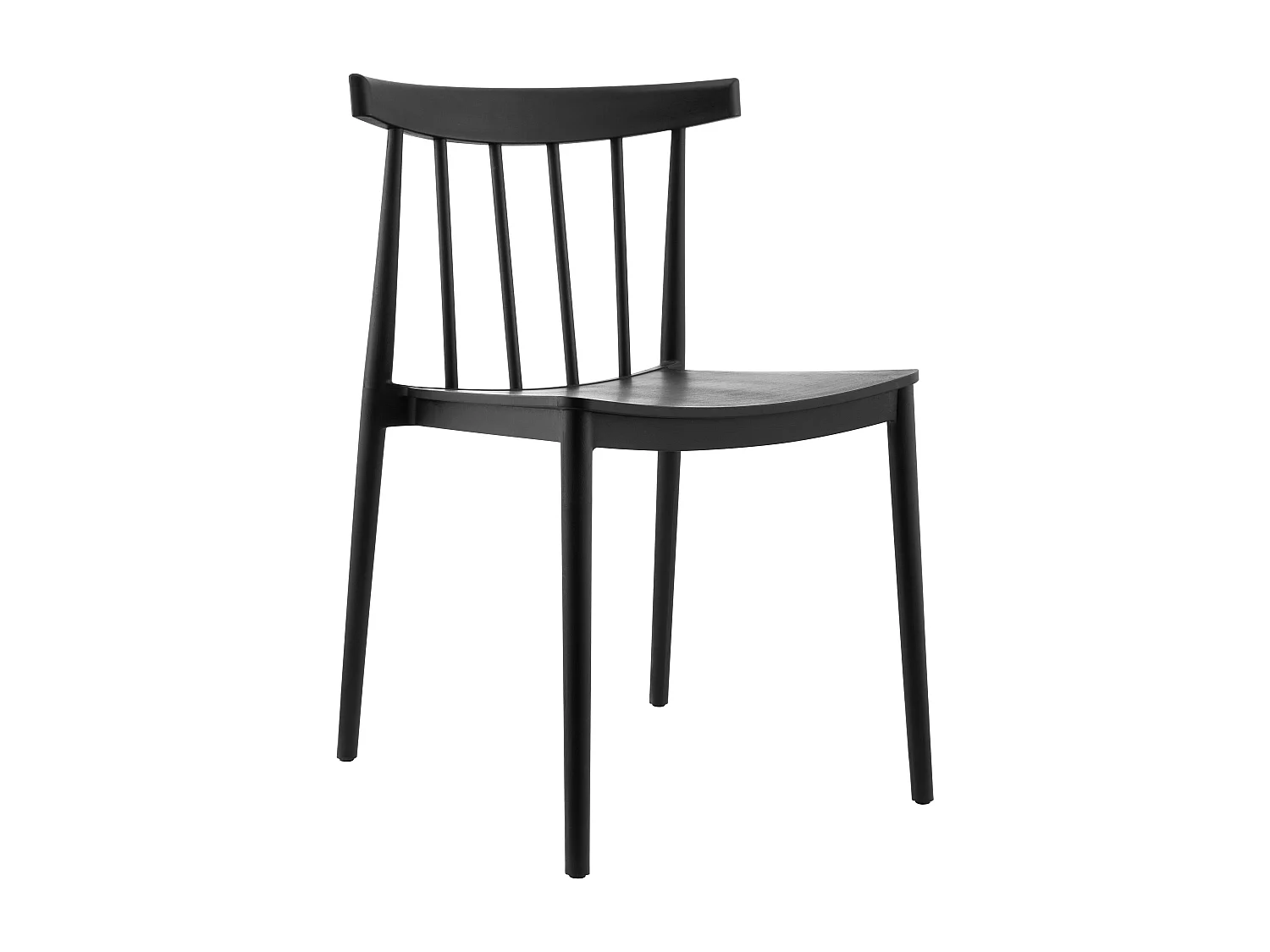 Chaise de terrasse en polypropylène noire