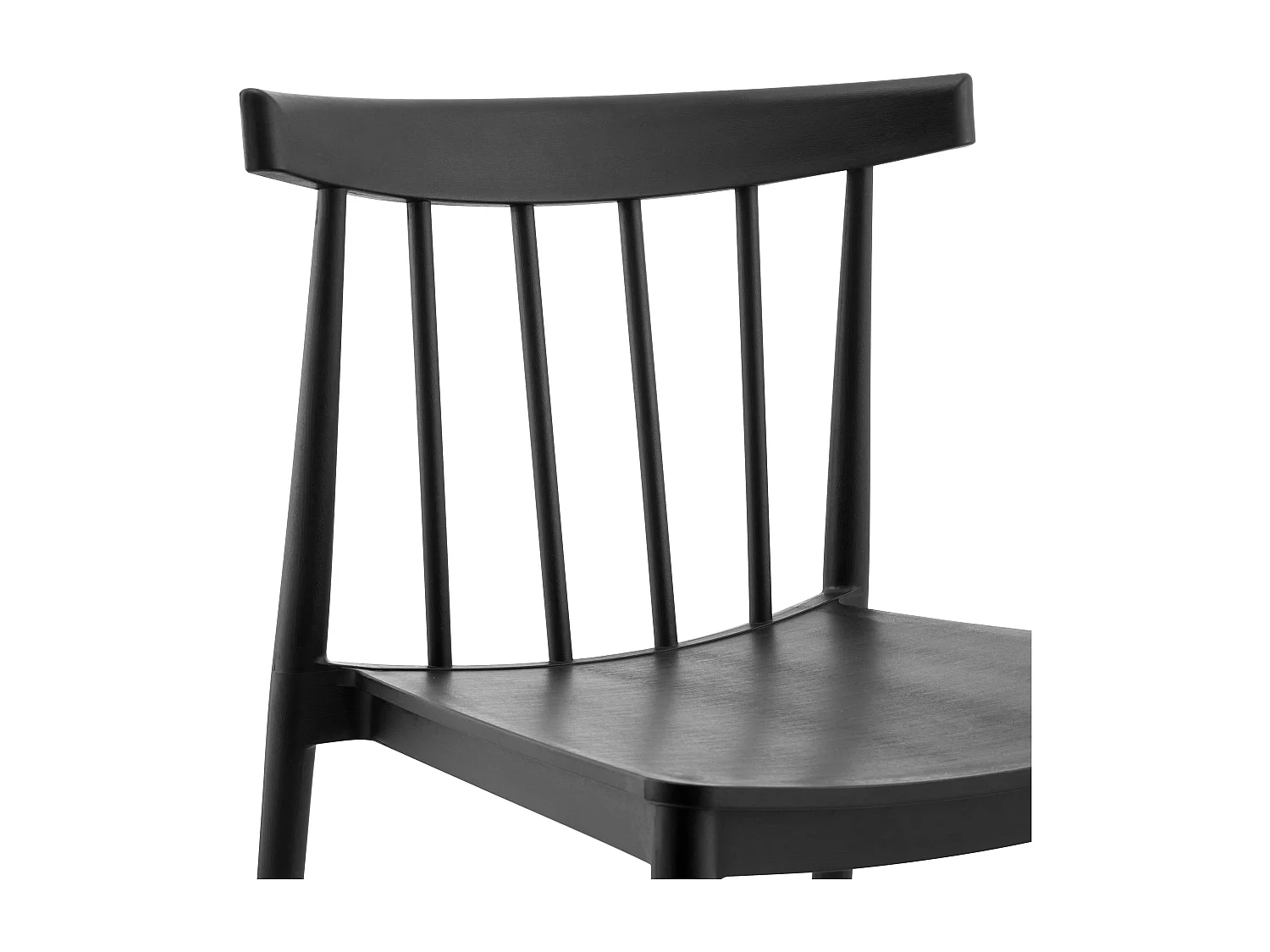 Chaise de terrasse en polypropylène noire