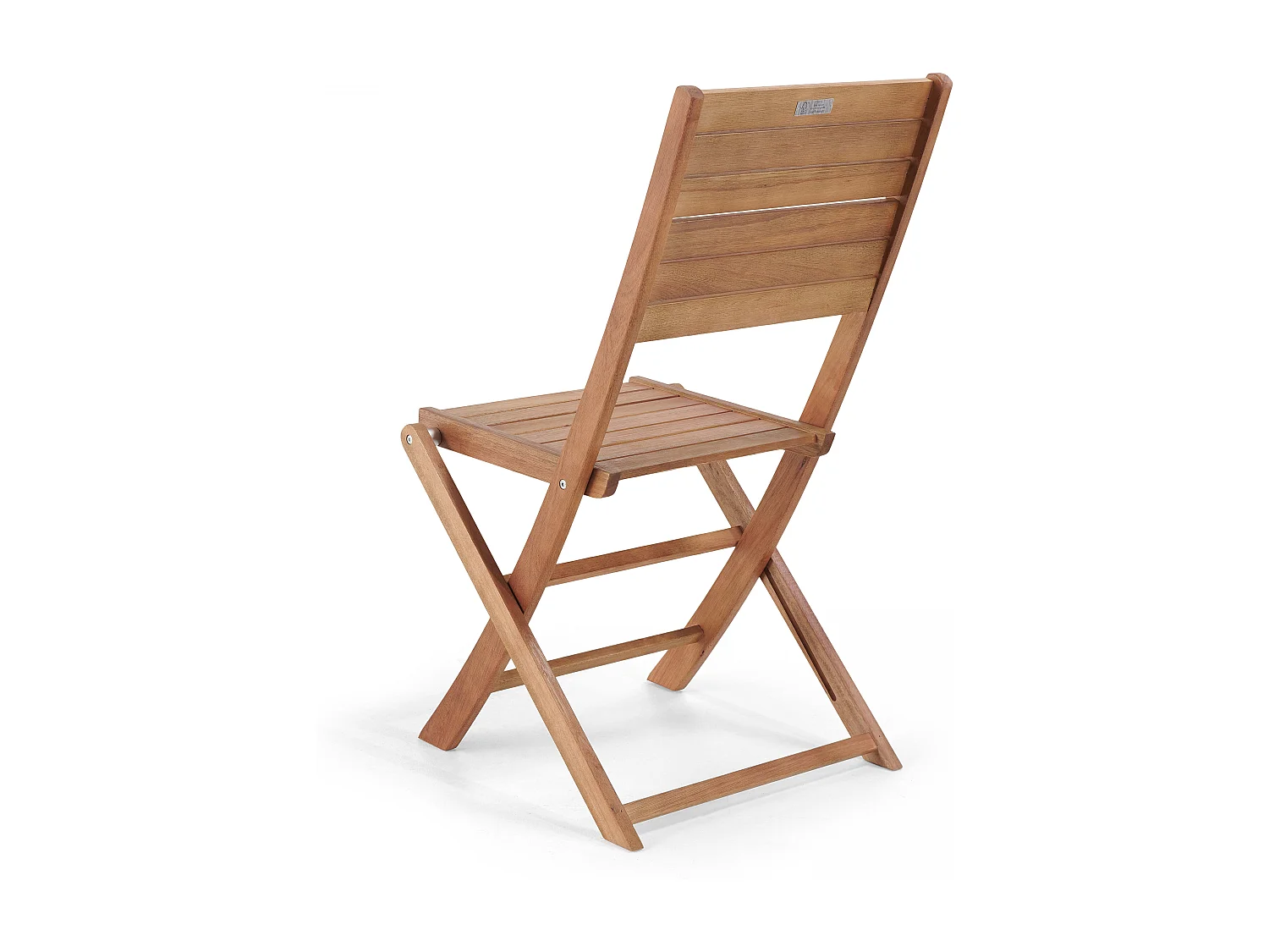 Set van 2 inklapbare houten stoelen van eucalyptus