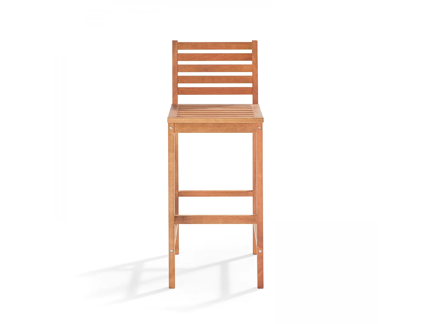 Chaise haute en bois d'eucalyptus