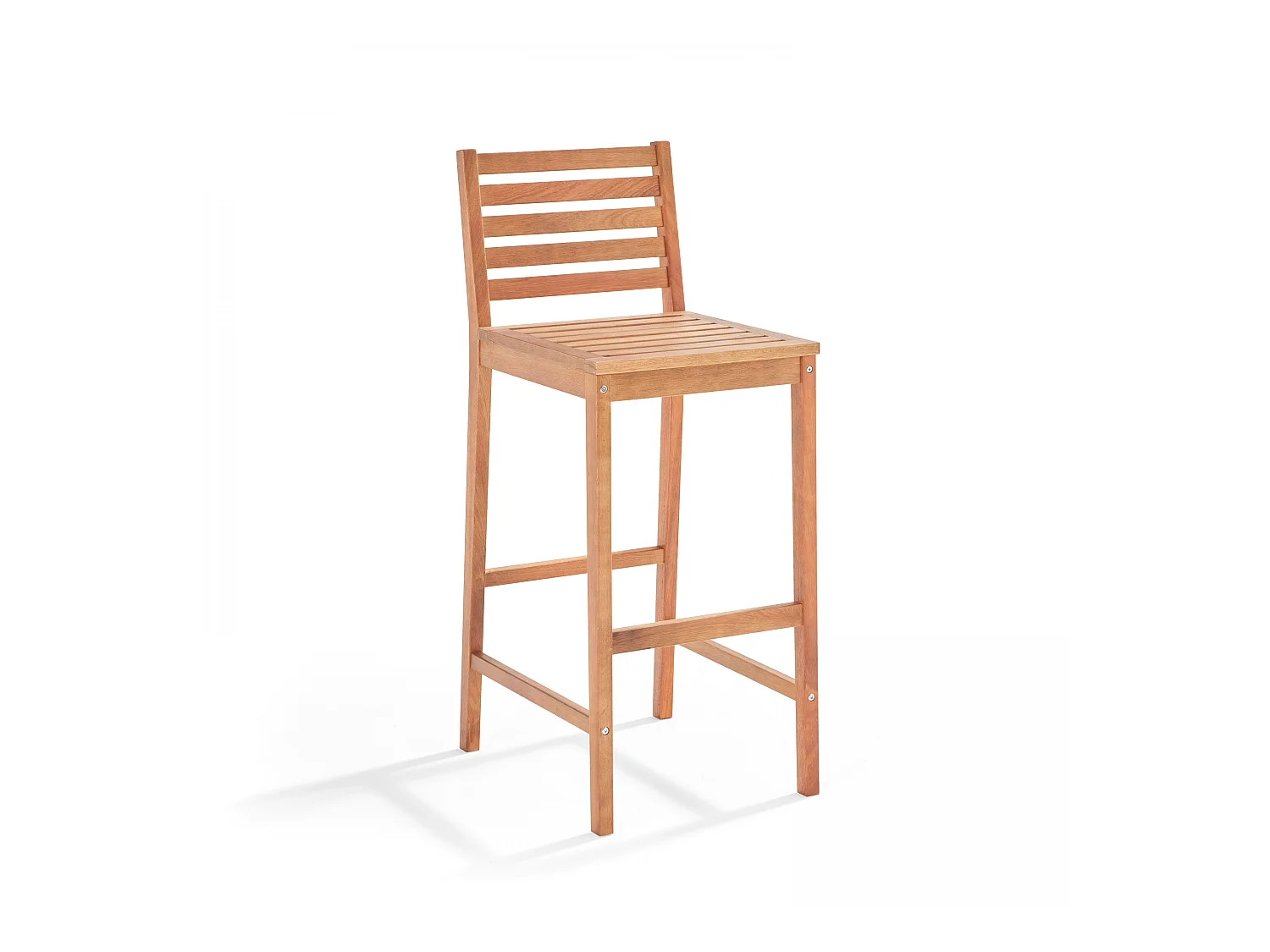 Chaise haute en bois d'eucalyptus