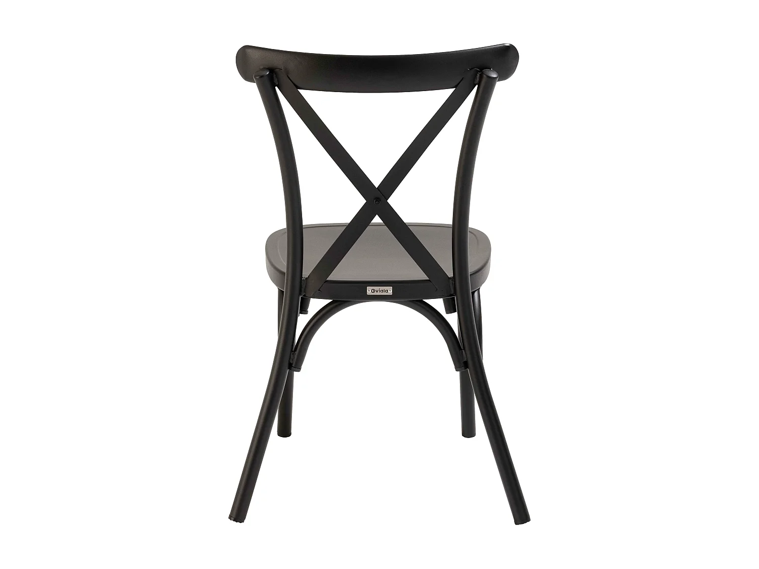 Chaise de terrasse noire en aluminium