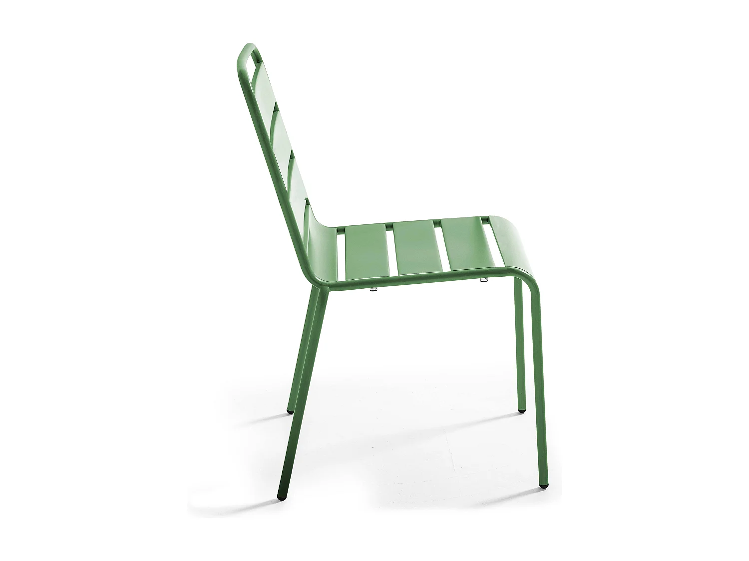 Chaise de jardin en métal vert cactus - Palavas
