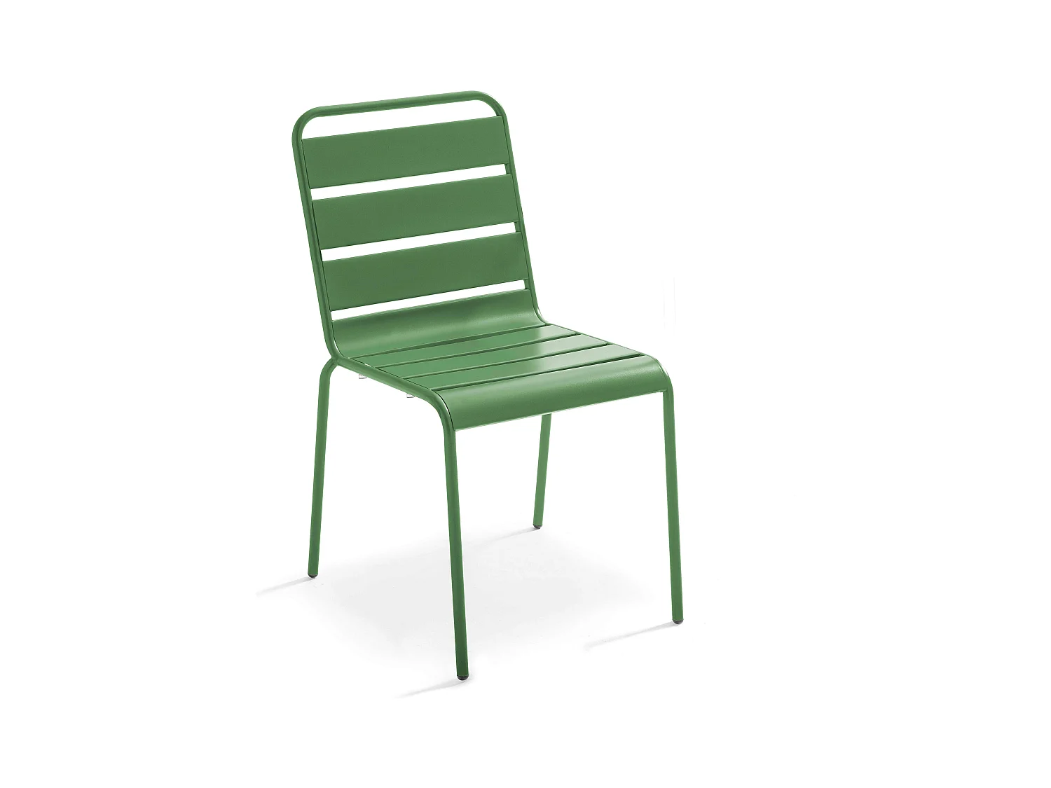 Chaise de jardin en métal vert cactus - Palavas