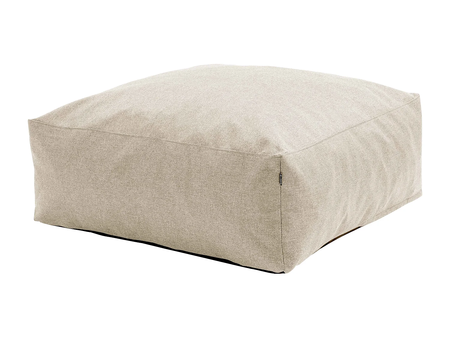 Pouf de jardin pour canapé modulable beige