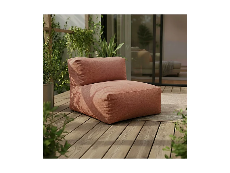 Fauteuil voor modulaire terracotta bank