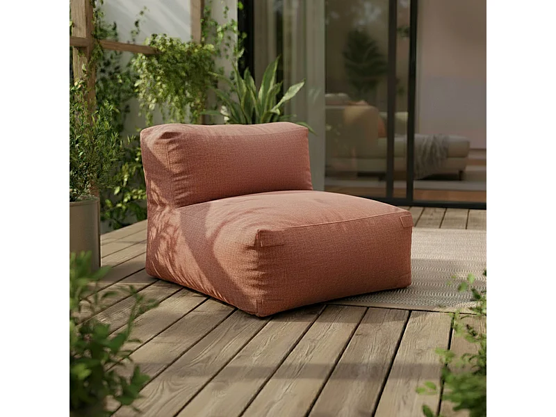 Fauteuil voor modulaire terracotta bank