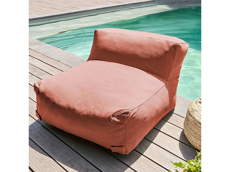 Fauteuil voor modulaire terracotta bank