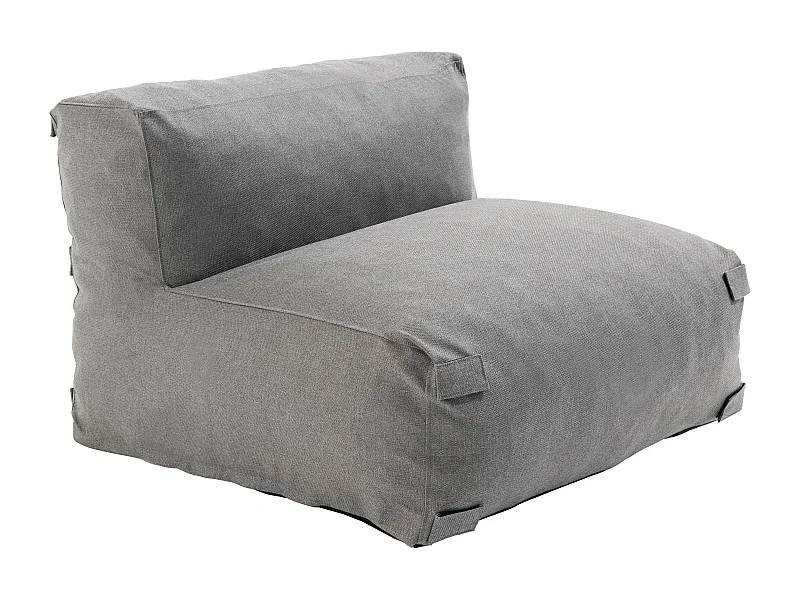Fauteuil de jardin pour canapé modulable gris