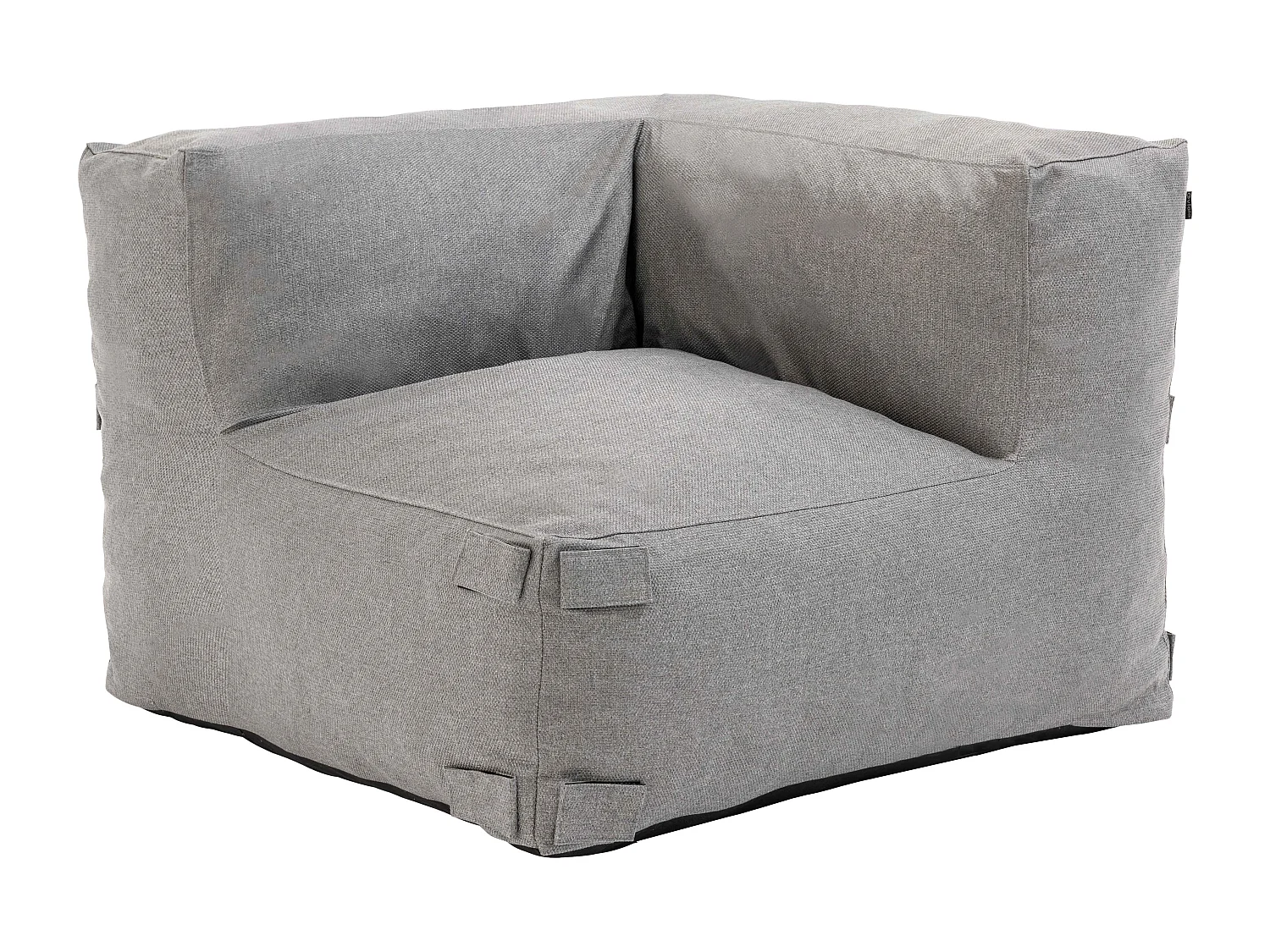 Fauteuil d'angle pour canapé modulable gris