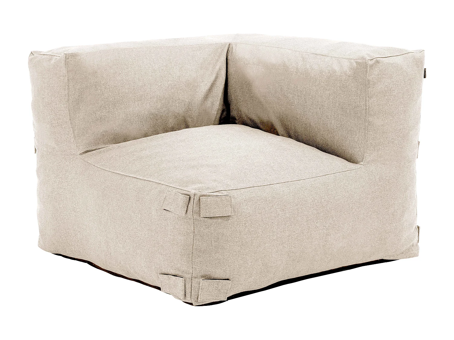 Fauteuil d'angle pour canapé modulable beige