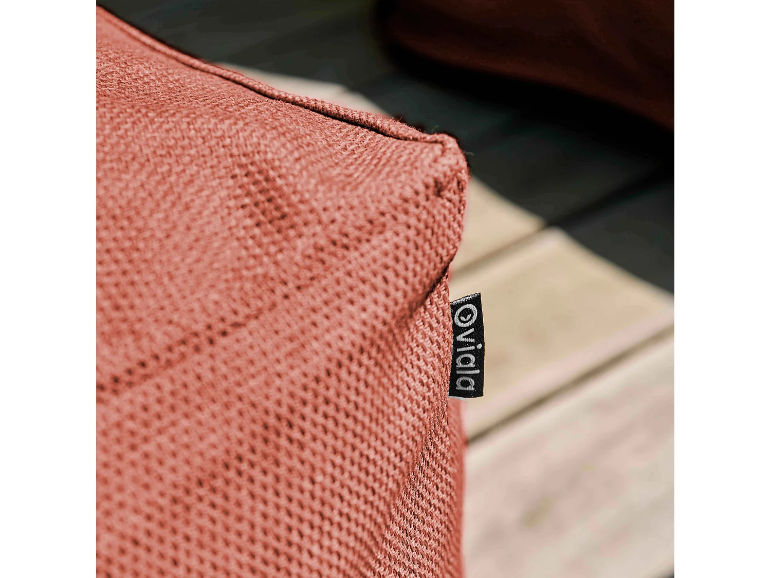 Fauteuil d'angle pour canapé modulable terracotta