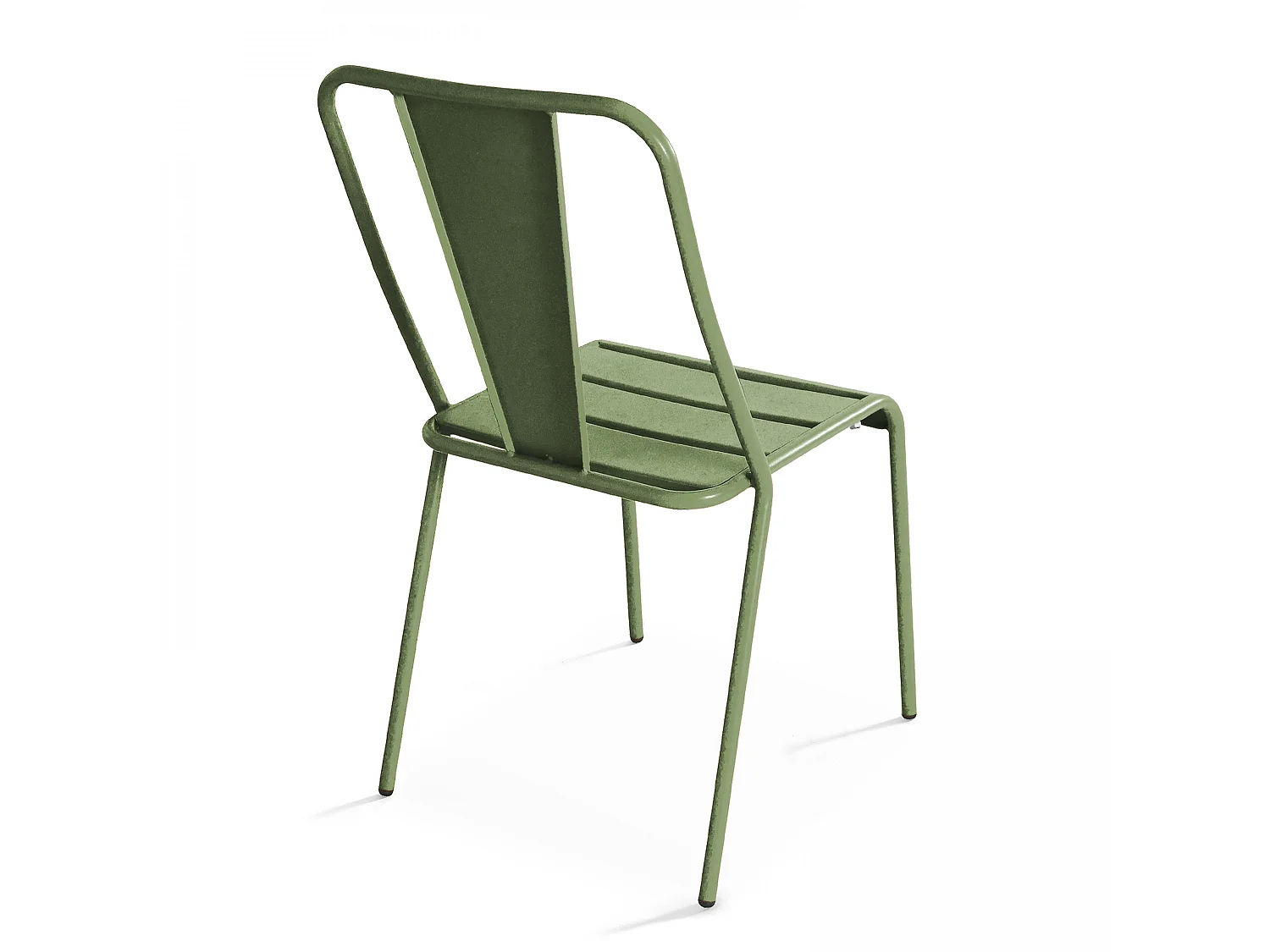 Chaise en métal bistrot vert cactus