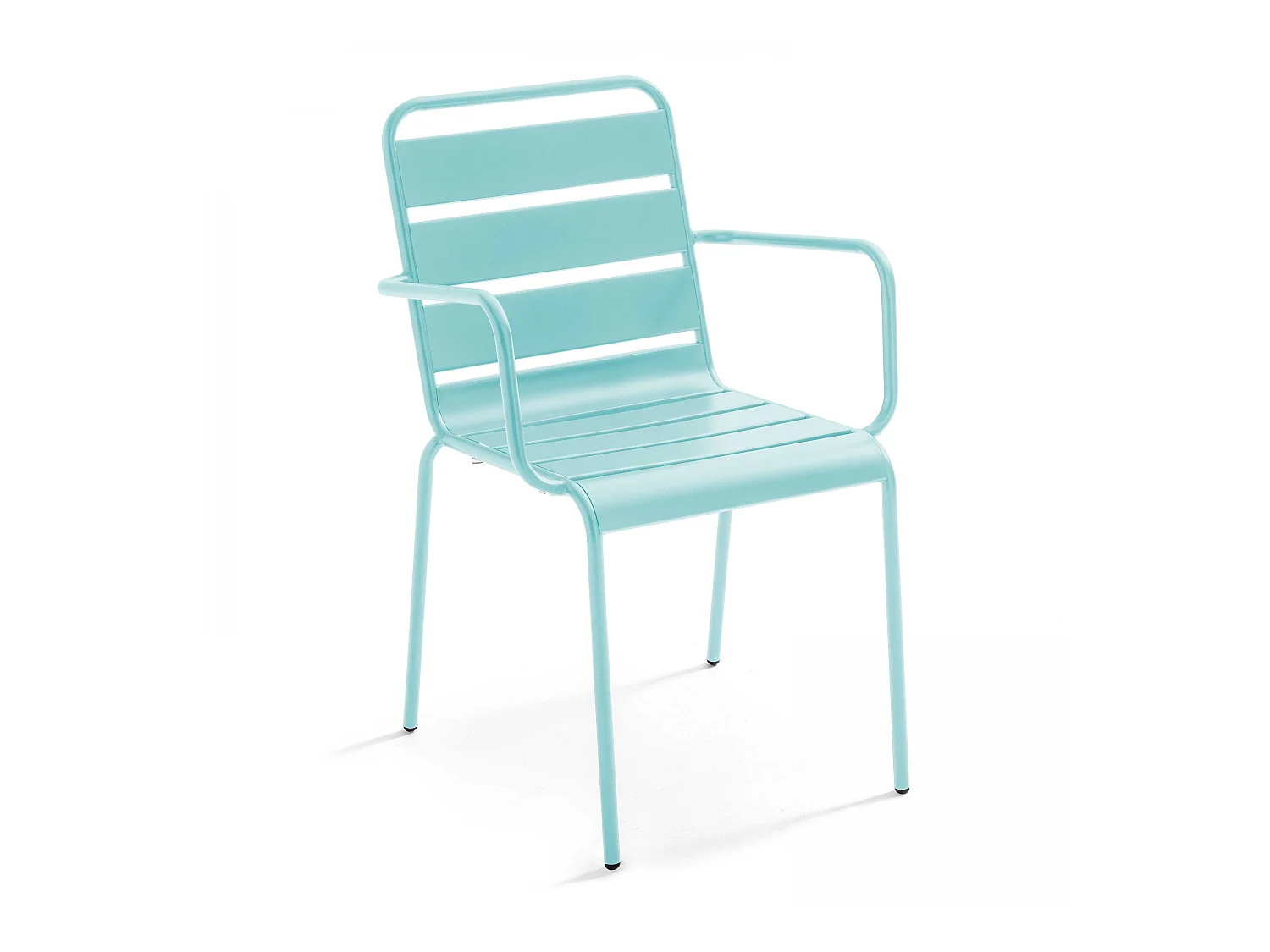 Fauteuil en métal turquoise - Palavas