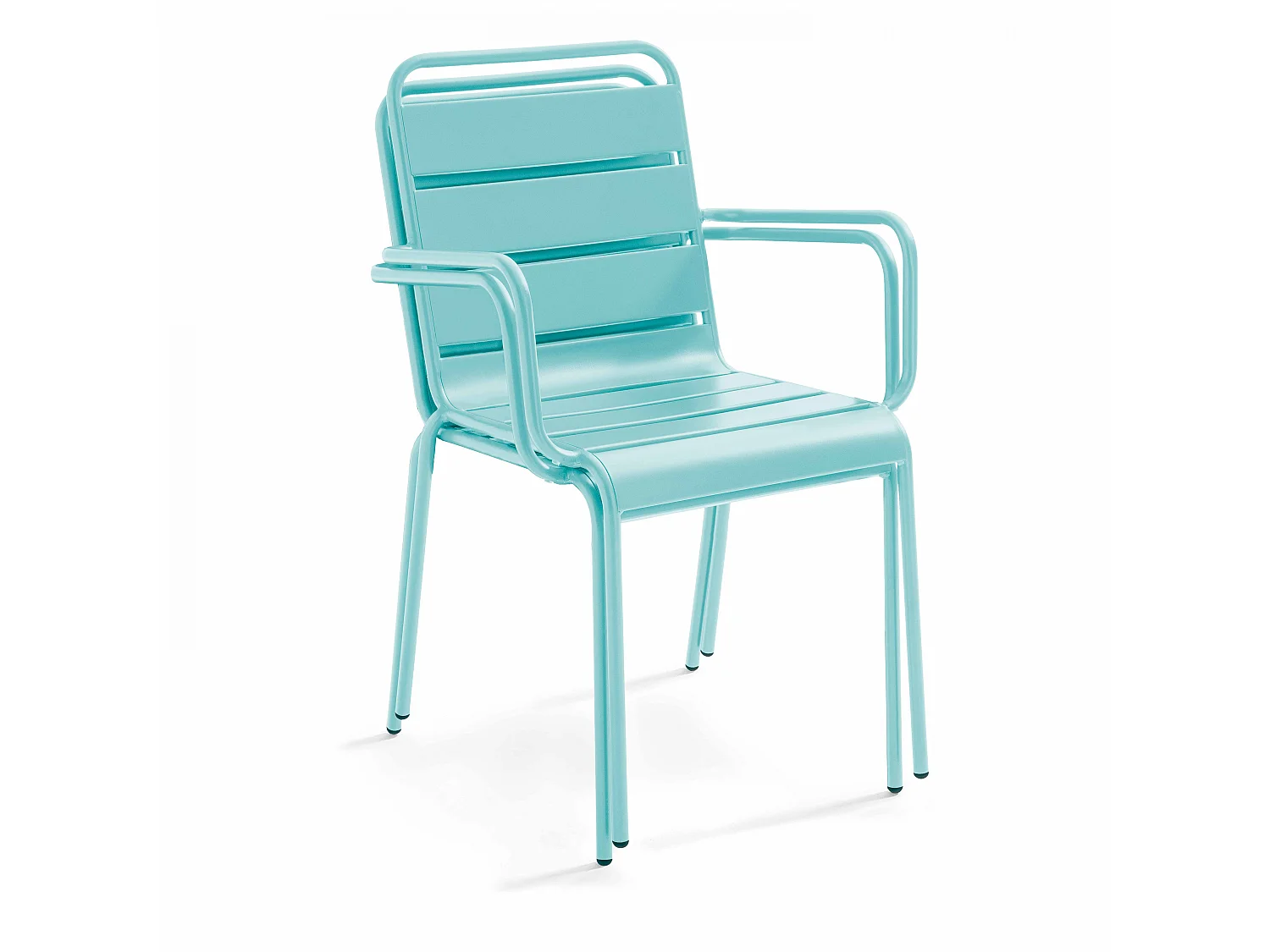 Fauteuil en métal turquoise - Palavas