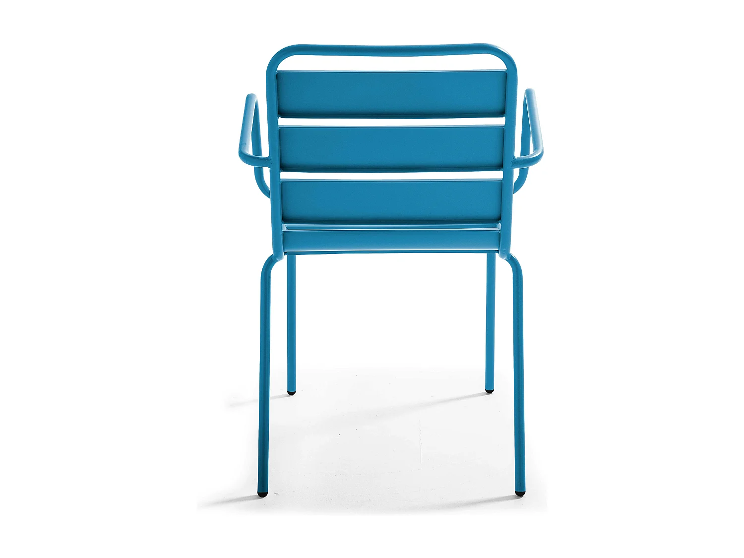 Fauteuil en métal bleu pacific - Palavas