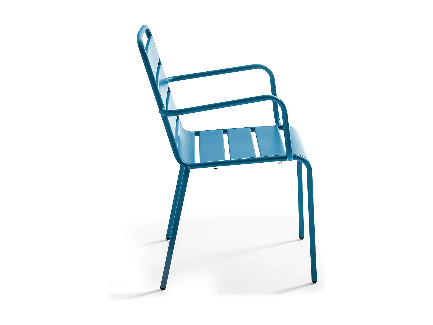 Fauteuil en métal bleu pacific - Palavas