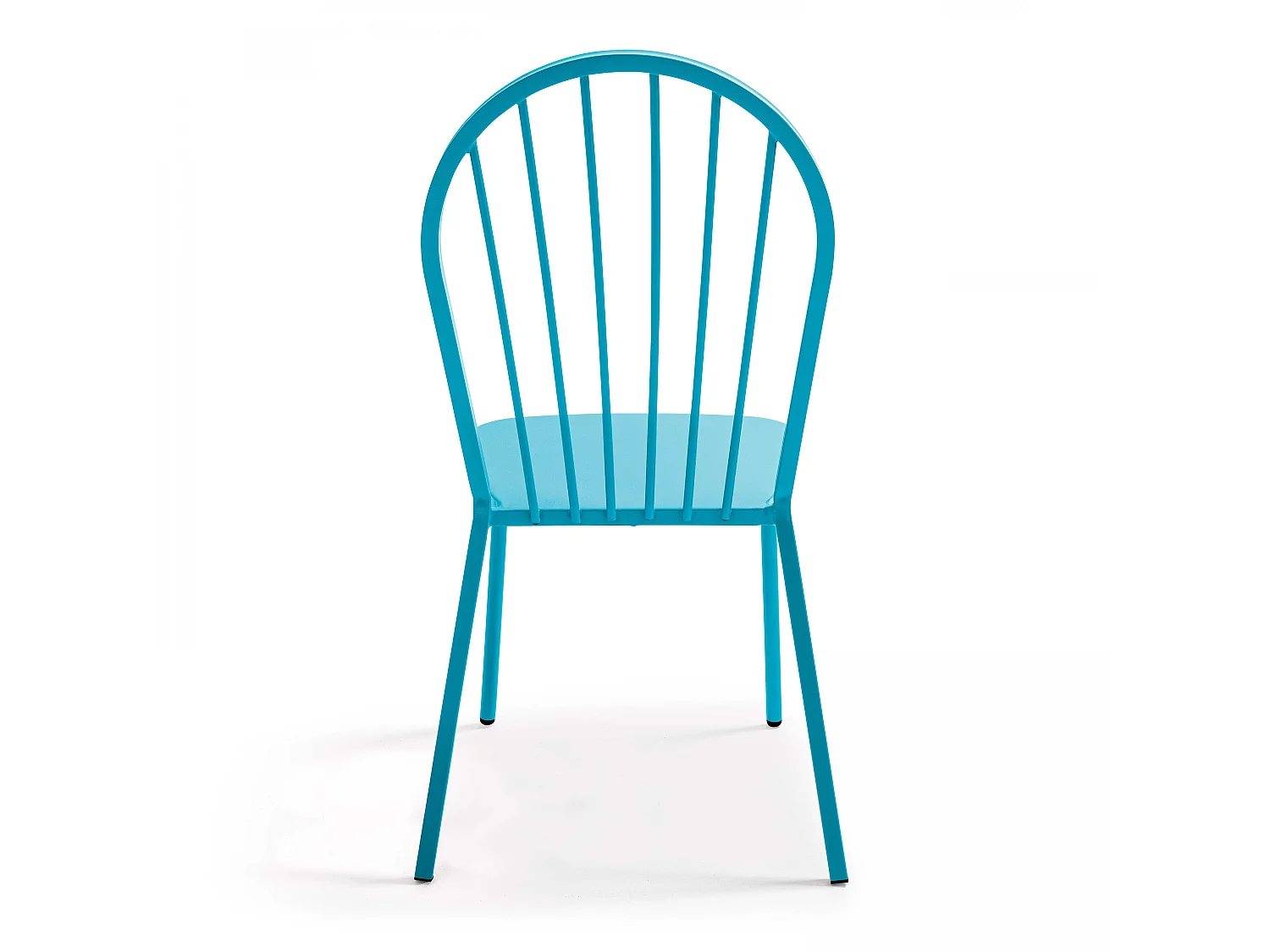 Chaise bistrot en métal bleu