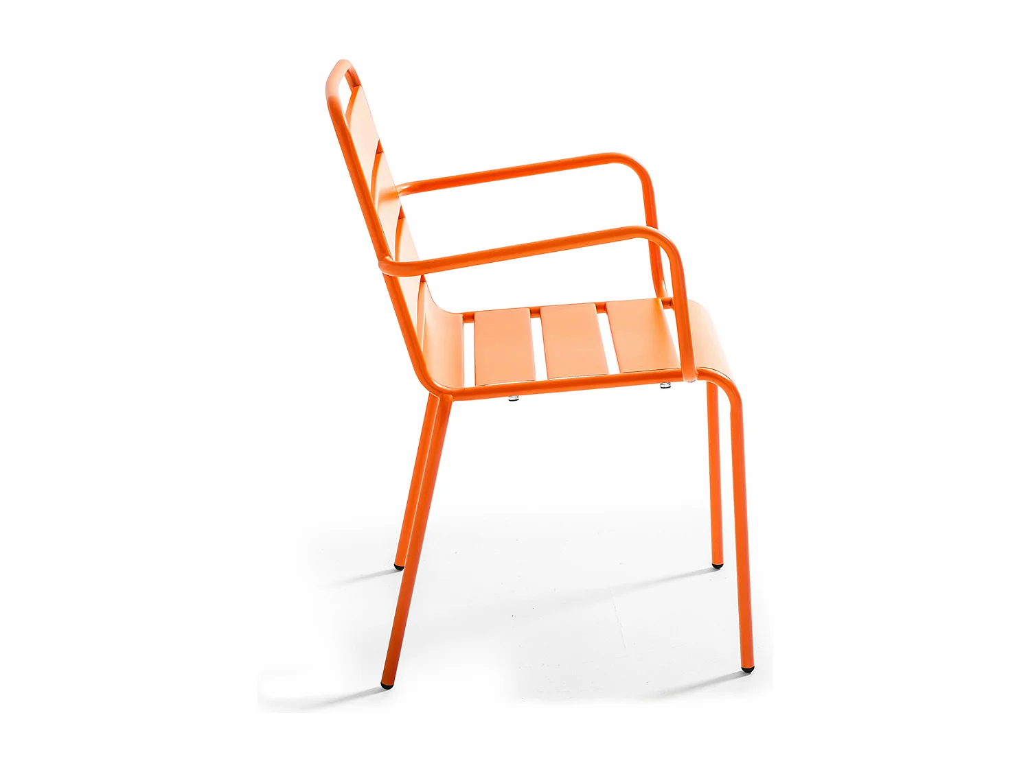 Fauteuil en métal orange - Palavas