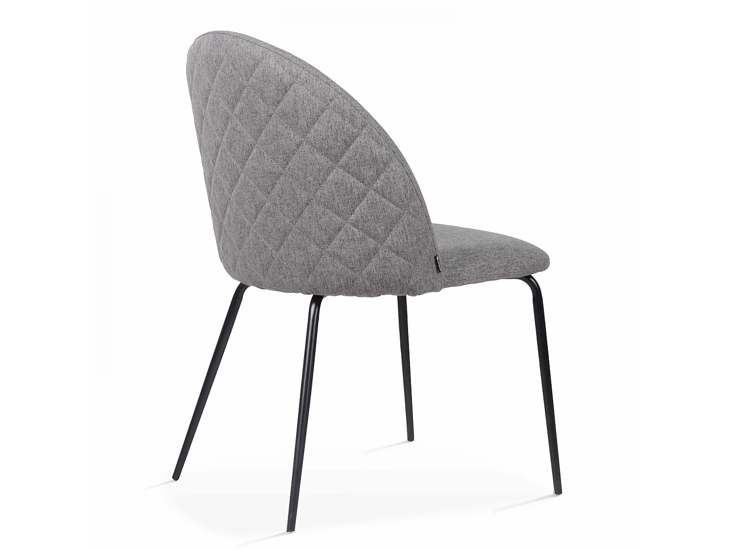 Lot de 4 chaises en tissu anthracite