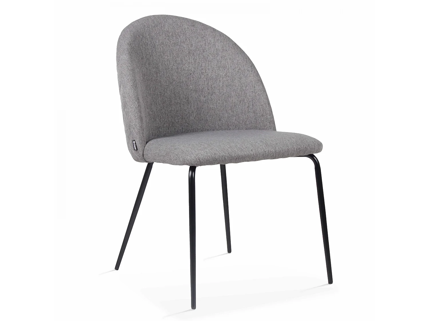 Lot de 4 chaises en tissu anthracite